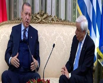 Erdoğan,yunan Mevkidaşı Pavlopoulos İle Kıbrıs Konusunu Görüştü