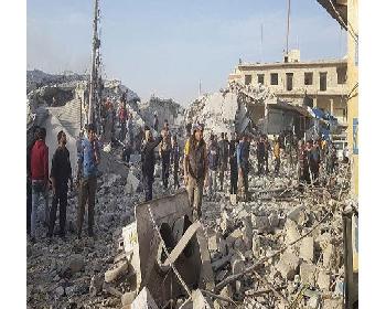 Halep’Te Pazar Yerine Hava Saldırısı: Ölü Ve Yaralılar Var