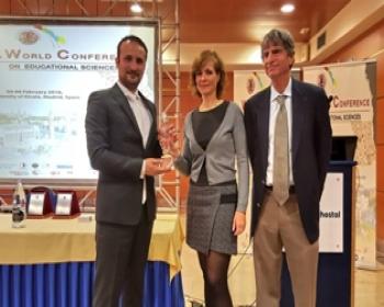 İrfan Günsel’E İspanya'daki 8. Dünya Eğitim Bilimleri Konferansı'nda "yenilikçi Eğitim Lideri" Ödülü