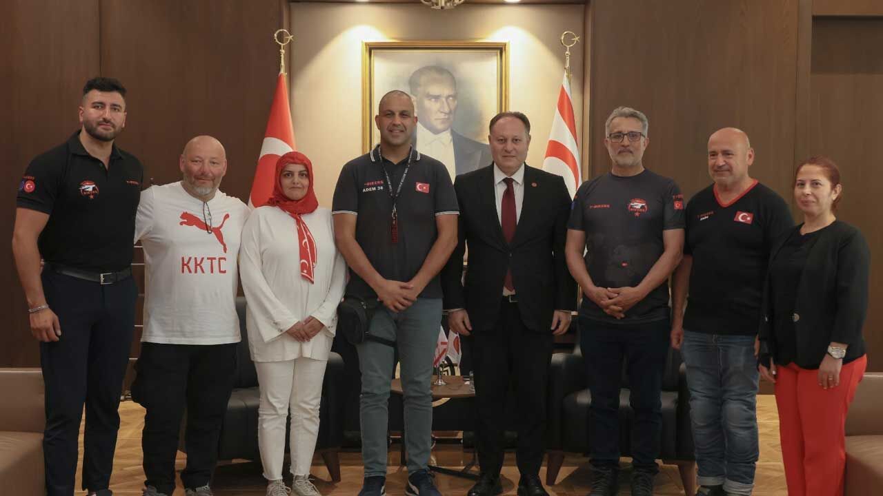 Öztürkler, T-Bikers Türk Motor Kulübü heyetini kabul etti