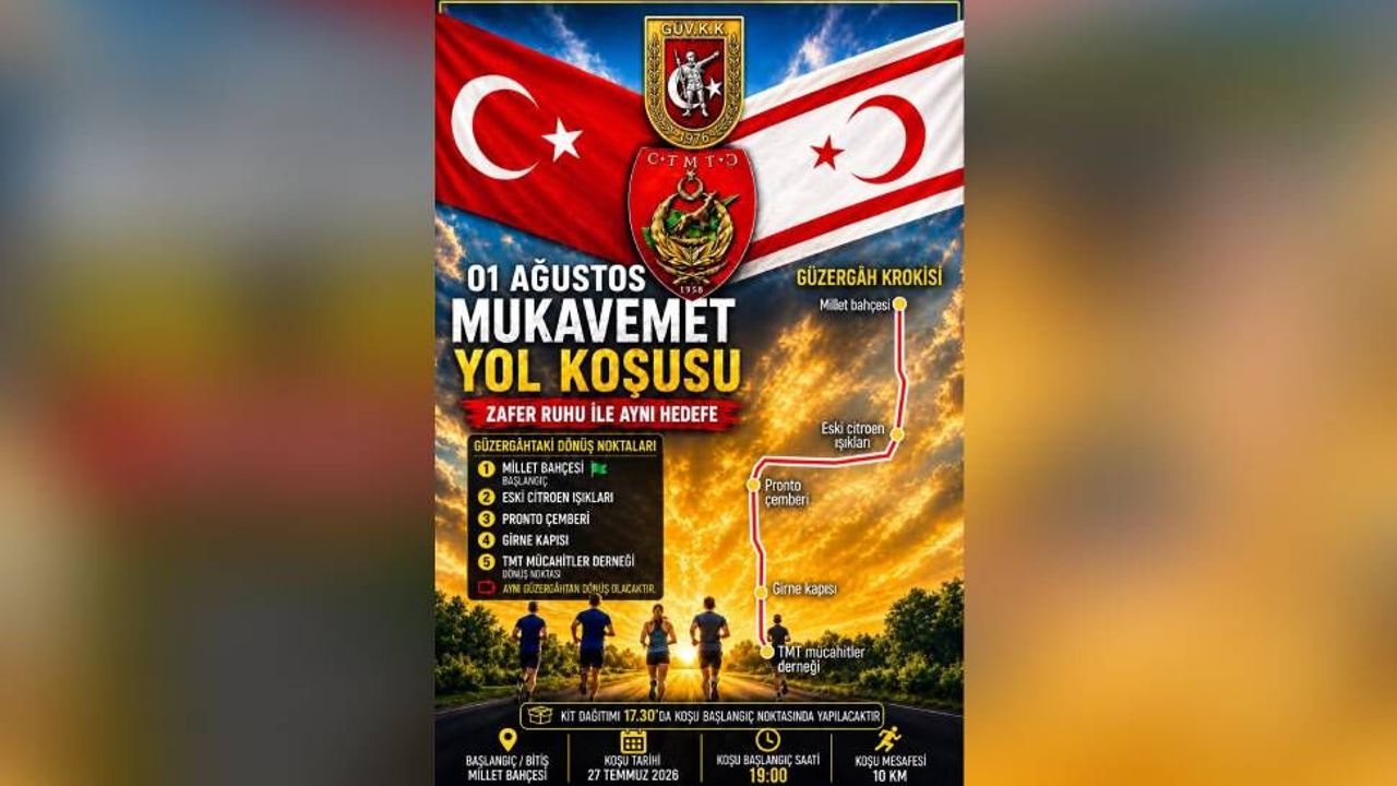 1 Ağustos Mukavemet Yol Koşusu’nun saati 19.00 olarak değişti