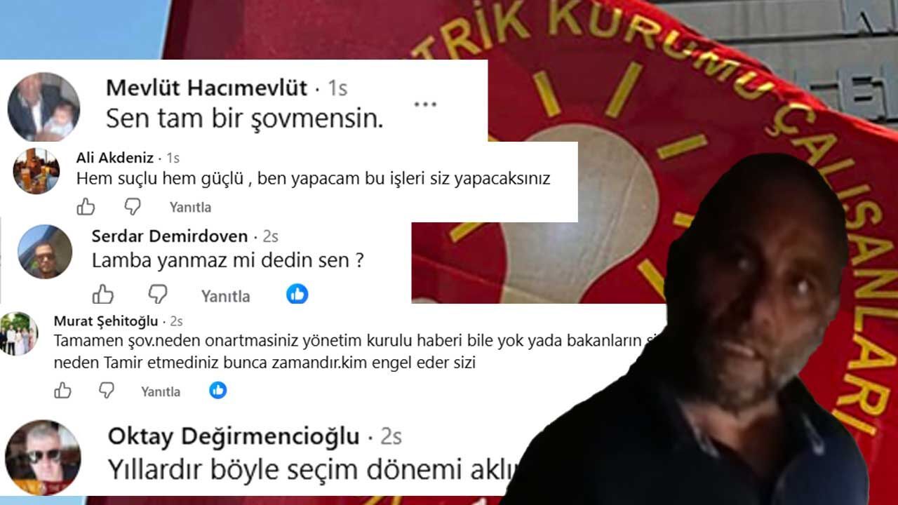 EL-SEN Başkanı Ahmet Tuğcu’ya tepki yağdı: “Bu trafo bu hale gelene kadar neredeydiniz?”