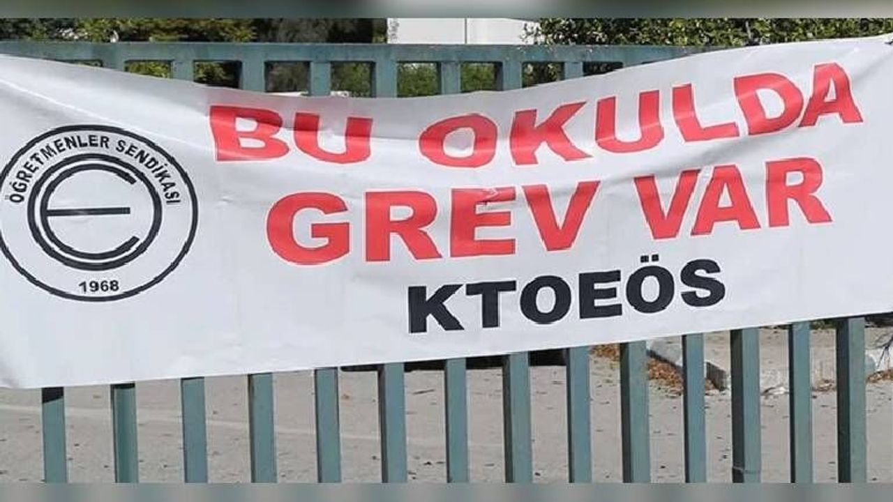 KTOEÖS, yarın öğleden sonra Girne merkez ve çevre okullarında grev uygulayacak